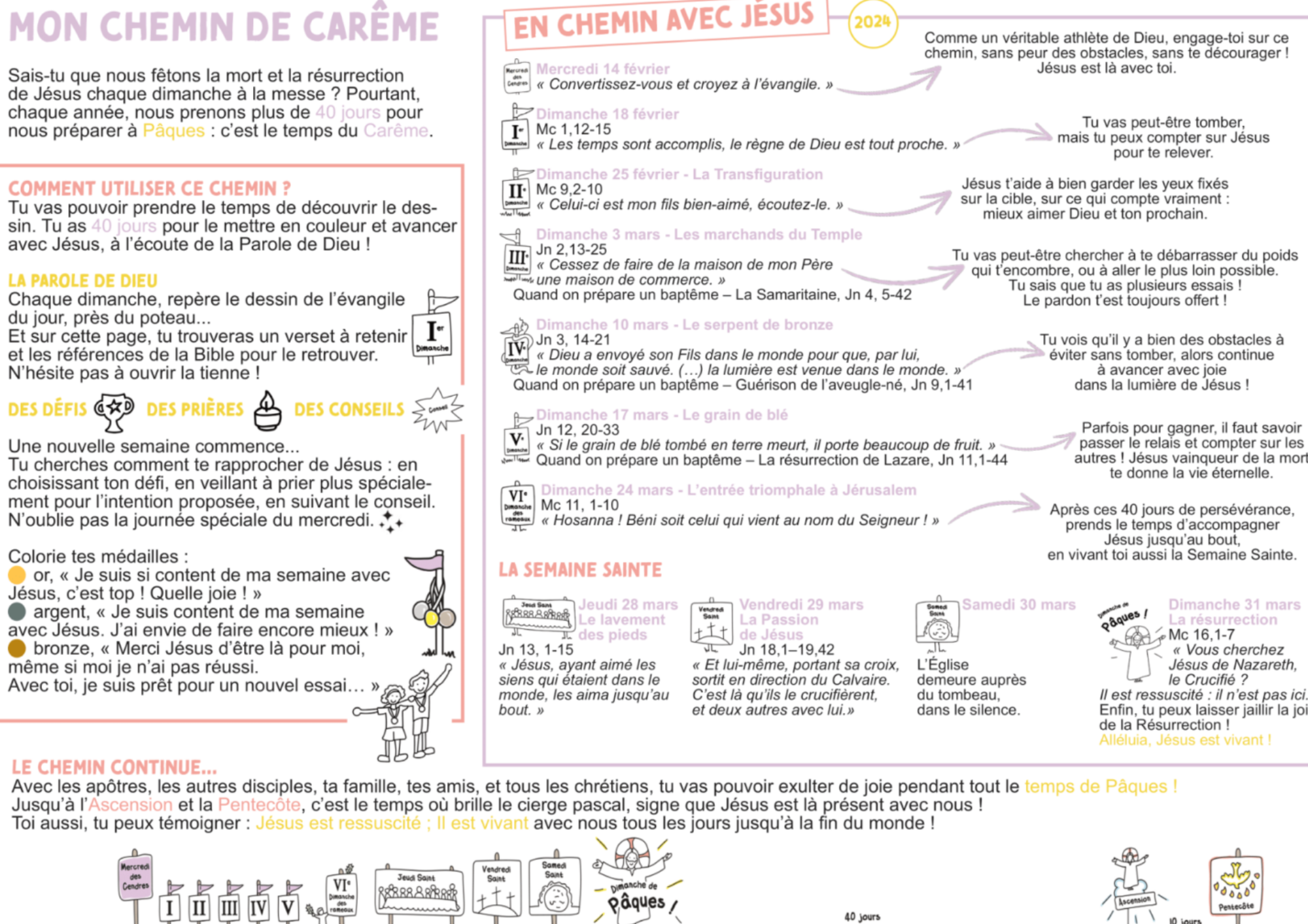 À TÉLÉCHARGER Un chemin de Carême pour les enfants Diocèse de Montauban